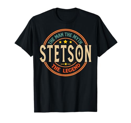 STETSON The Man The Myth The Legend Vintage Personalisiert T-Shirt STETSON The Man The Myth The Legend Vintage Personalisiert T-Shirt von Classic Vintage Apparel for Men.
