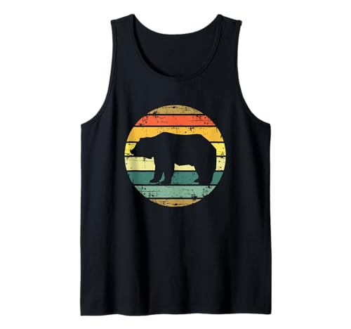 Bären-Stil Vintage Classic Männer Frauen Bär Liebhaber Tank Top von Classic Vintage Bear Lovers Designs