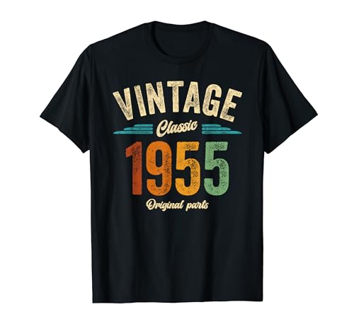 Classic 1955 Retro Herren Damen Vintage Geburtstag 1955 T-Shirt von Classic Vintage Geburtstagsgeschenke Männer Frauen