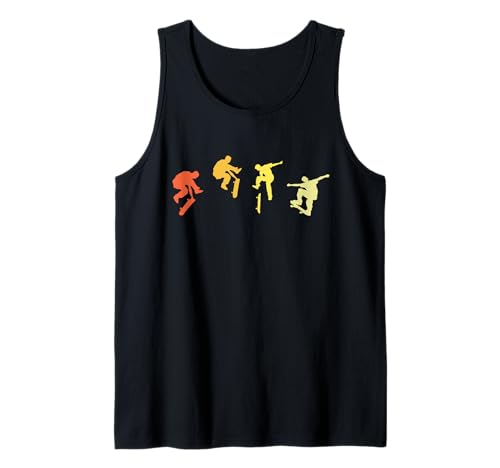 Skate Style Vintage Classic Herren Damen Skate Board Liebhaber Tank Top von Classic Vintage Skate Board Designs