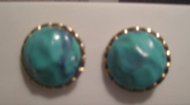 Blaue Stein Vintage Ohrringe von ClassicBagsSP