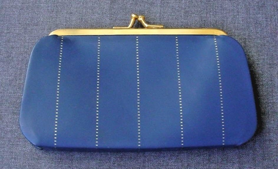 Hübsches Blaues Leder Münztui von ClassicBagsSP