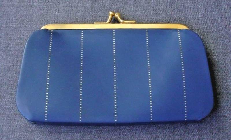 Hübsches Blaues Leder Münztui von ClassicBagsSP