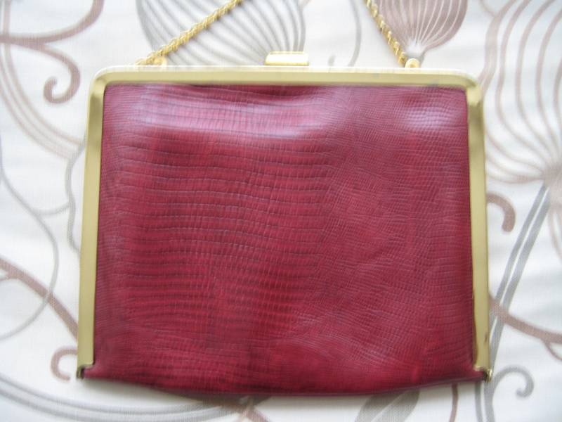 Perfekte Rote Leder Abendtasche von ClassicBagsSP