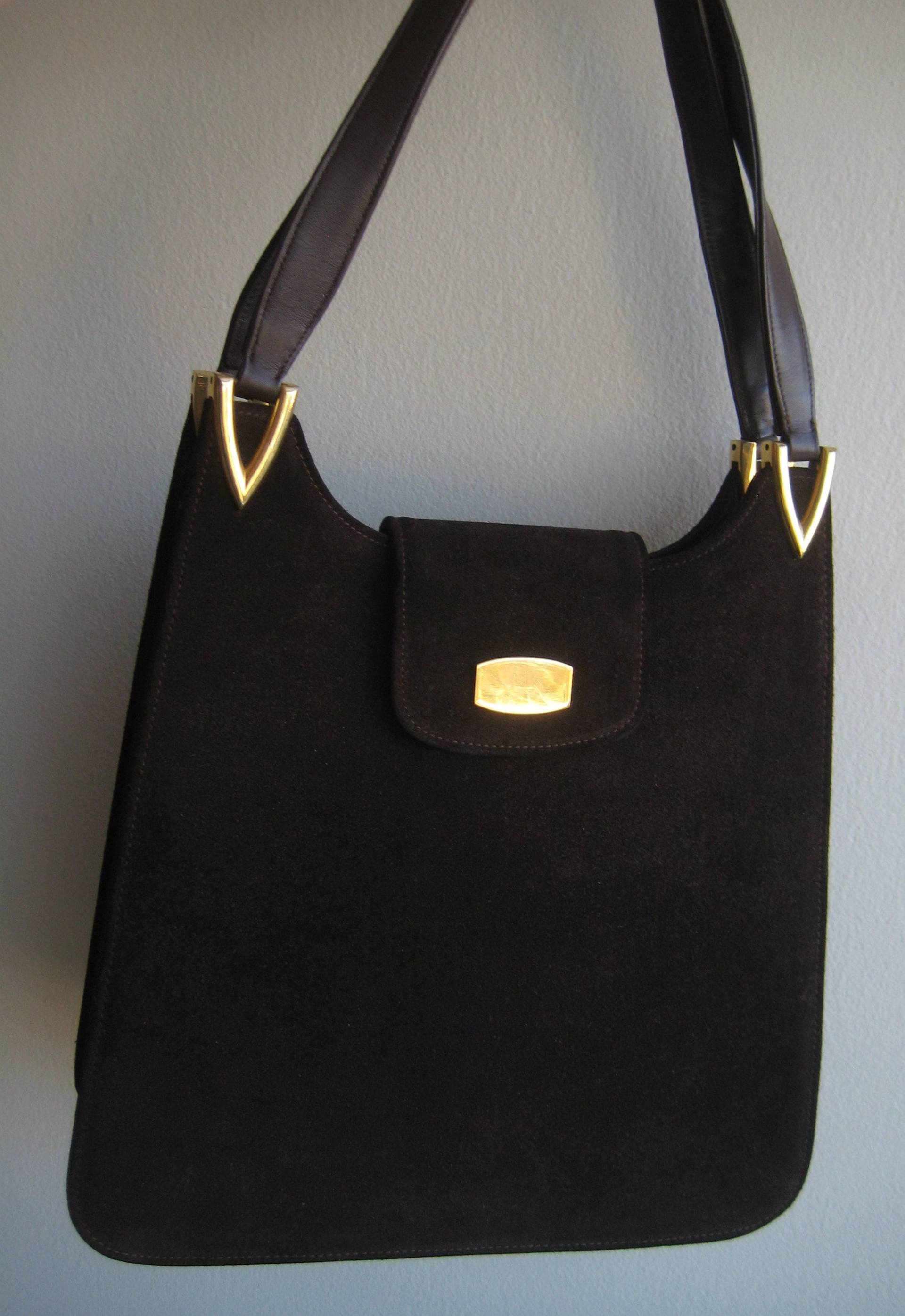 Saks Fifth Avenue Braun Wildledertasche von ClassicBagsSP