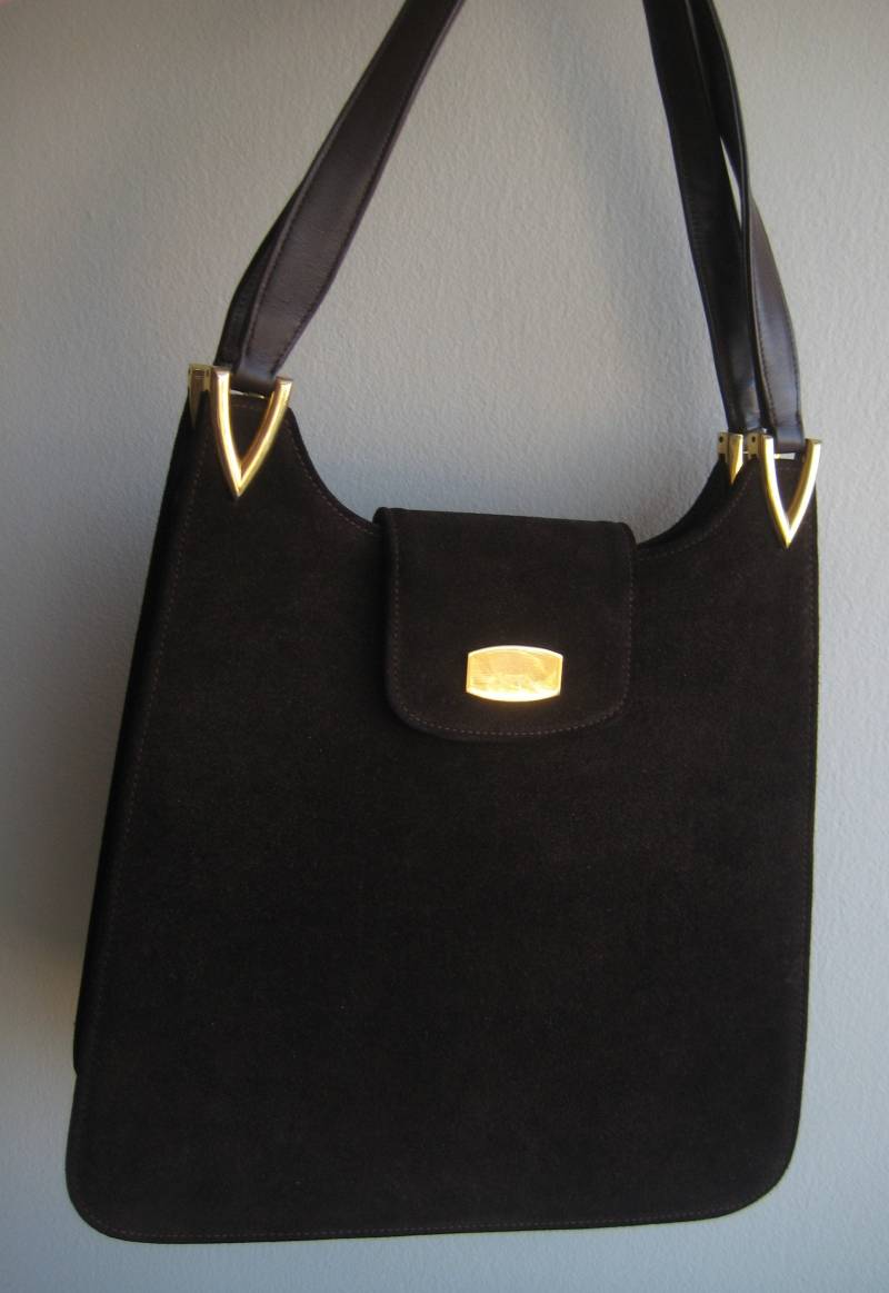 Saks Fifth Avenue Braun Wildledertasche von ClassicBagsSP