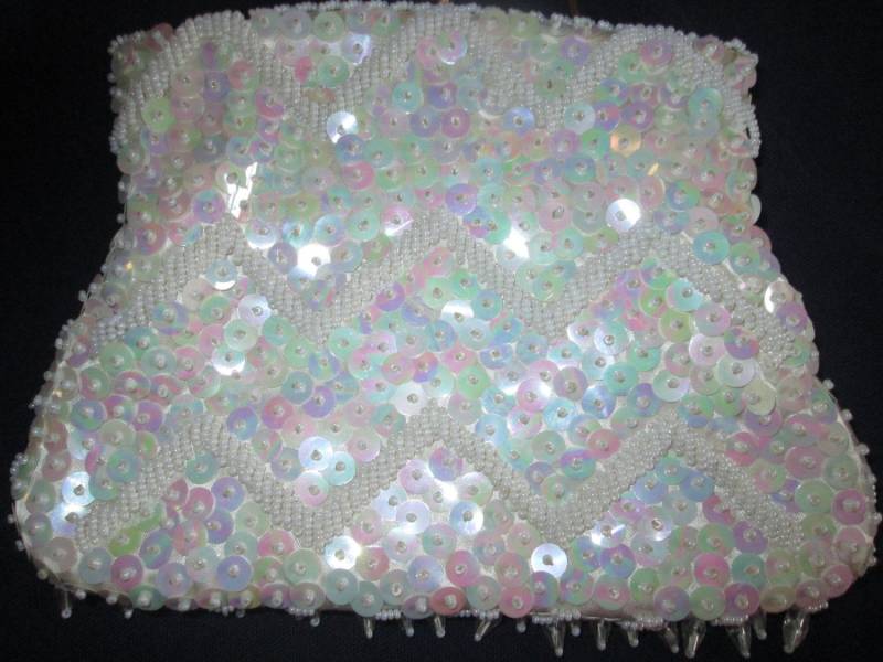 Schillernde Pailletten Und Perlen Abendtasche von ClassicBagsSP