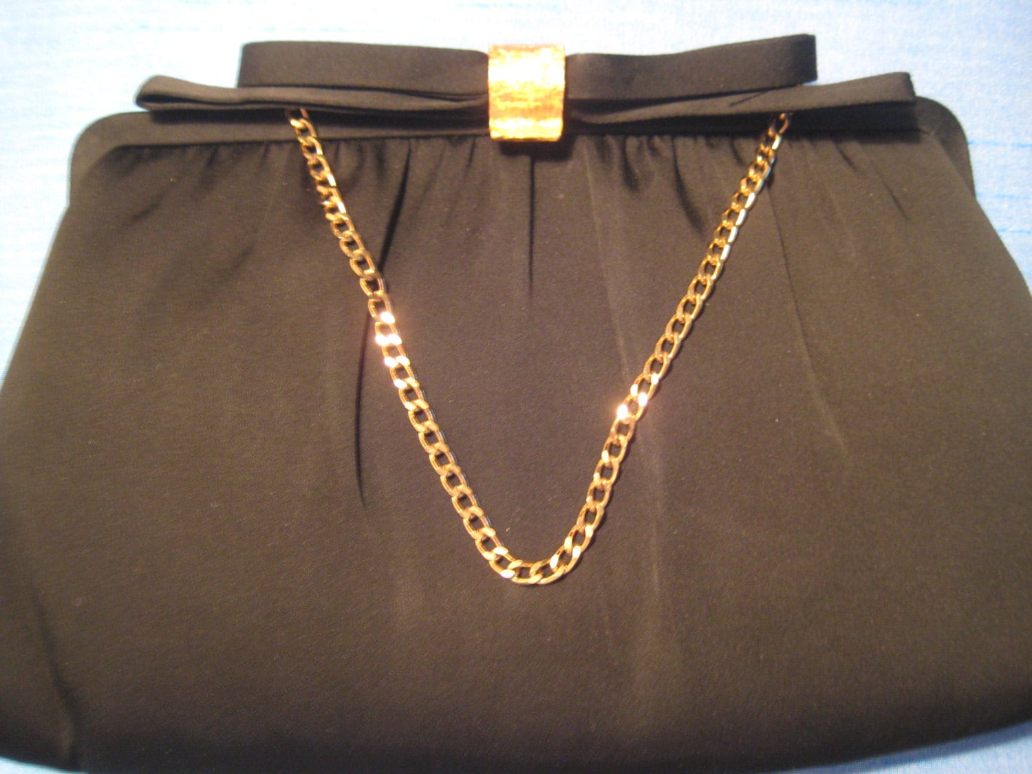 Schwarzer Satin Nach Fünf Vtg Abendtasche von ClassicBagsSP