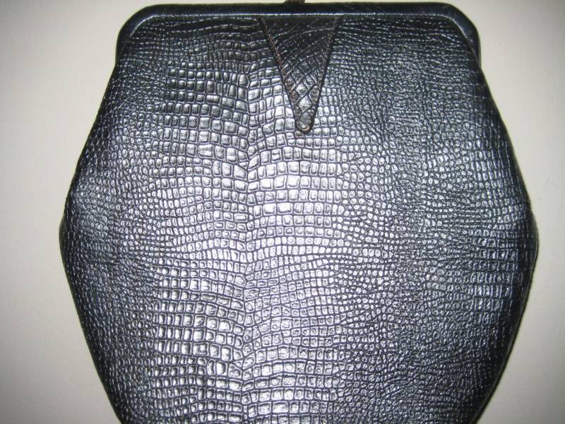 Sechseckige Graue Vtg Clutch Von Stylecraft Miami von ClassicBagsSP