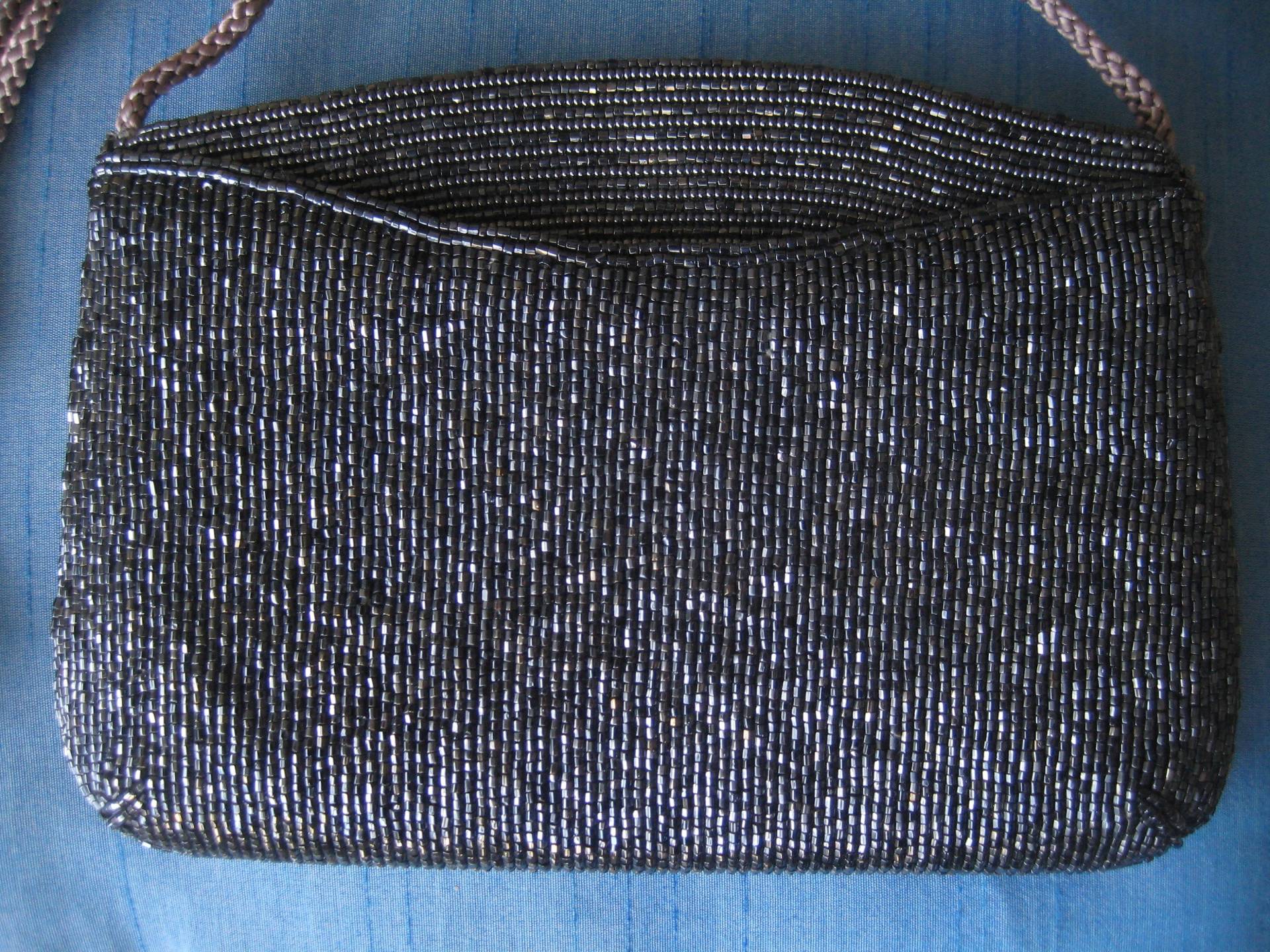 Vtg Grau Perlen Abendtasche Von Walborg von ClassicBagsSP