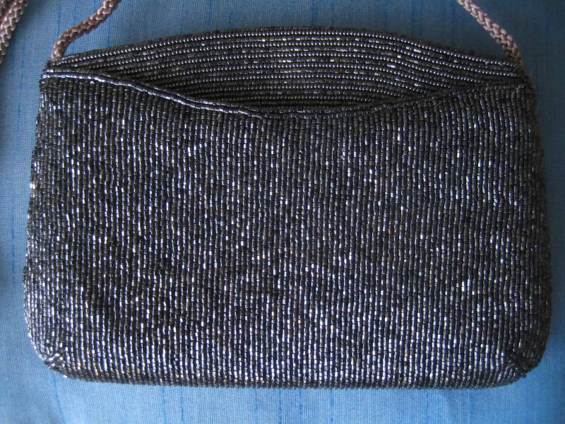 Vtg Grau Perlen Abendtasche Von Walborg von ClassicBagsSP