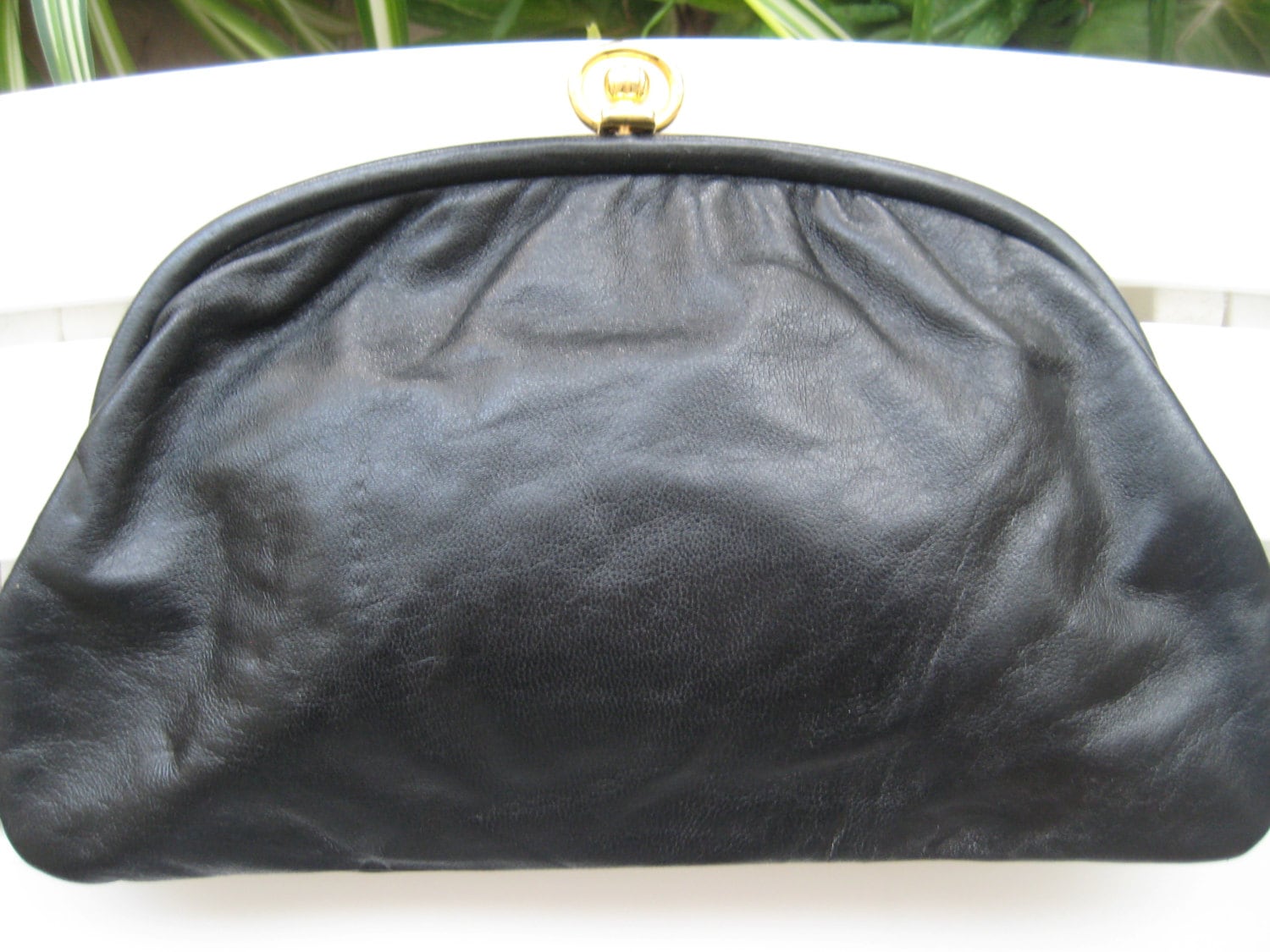 Vtg Leder Clutch Aus Italien von ClassicBagsSP