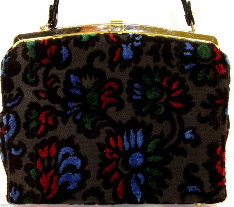 Vtg Velveteen Kelly Tasche Aus Kadin Usa von ClassicBagsSP