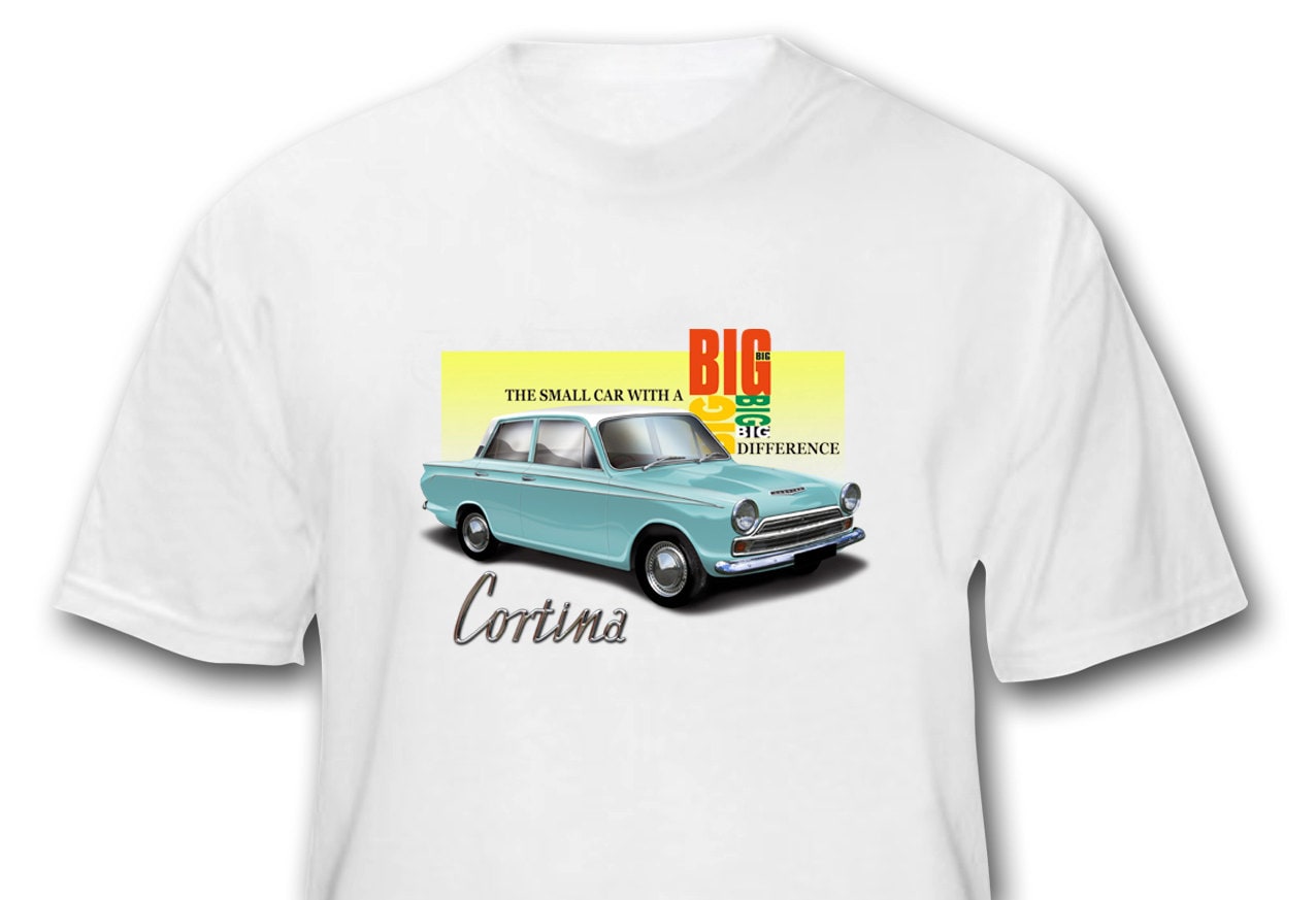 Personalisierte T Shirt Ihrer Cortina Mk1 Personalisierte T Shirt Ihrer Cortina Mk1 von ClassicCarPrints