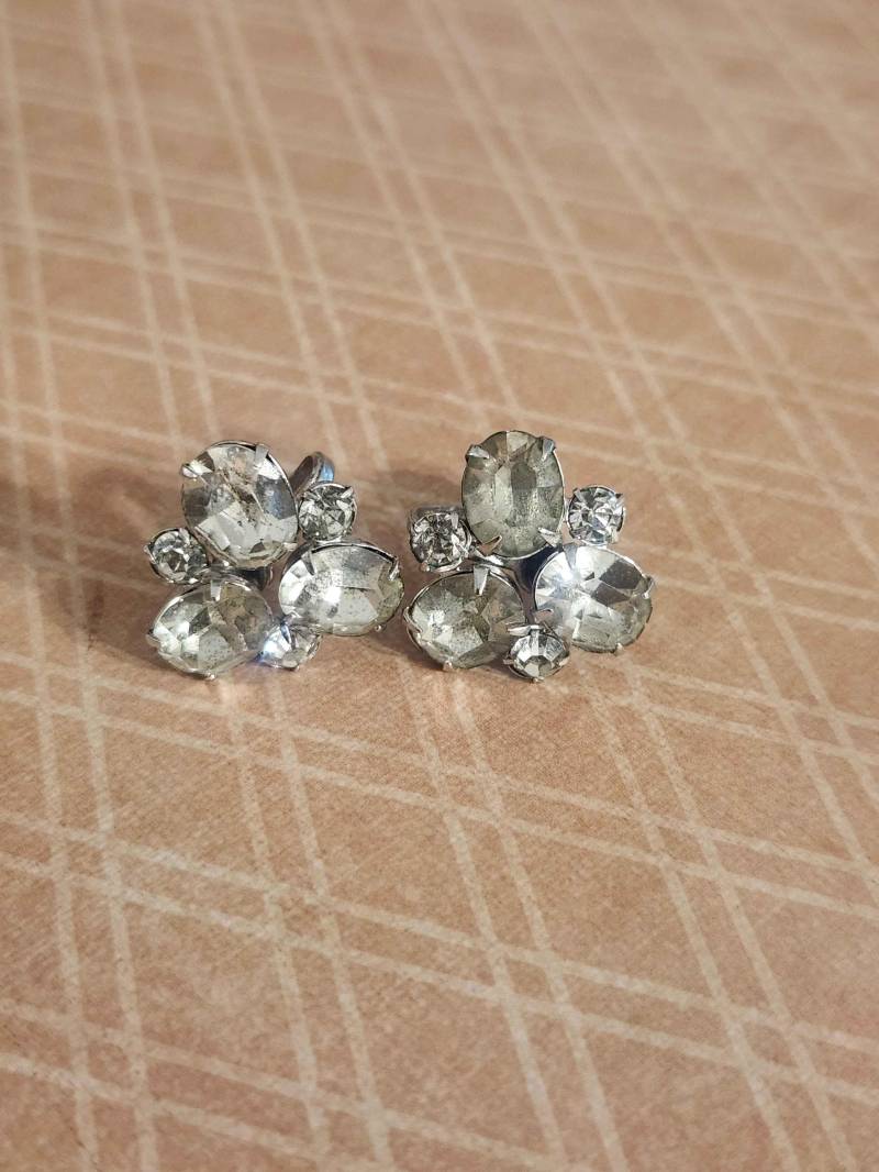 Coro Signierte Strass Vintage Ohrringe von ClassicCoutureCo