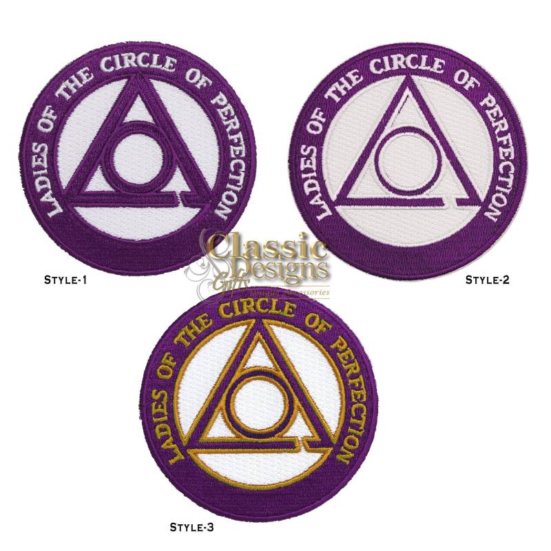 Lock Freimaurer Masonic Aufnäher Ladies Of The Circle Perfection Stickerei von ClassicDesignsGifts