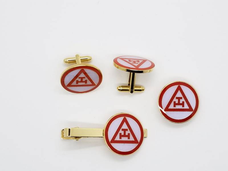 Freimaurer Masonic Royal Arch Schmuck Set Krawattenklammer, Manschettenknöpfe & Anstecknadel von ClassicDesignsGifts