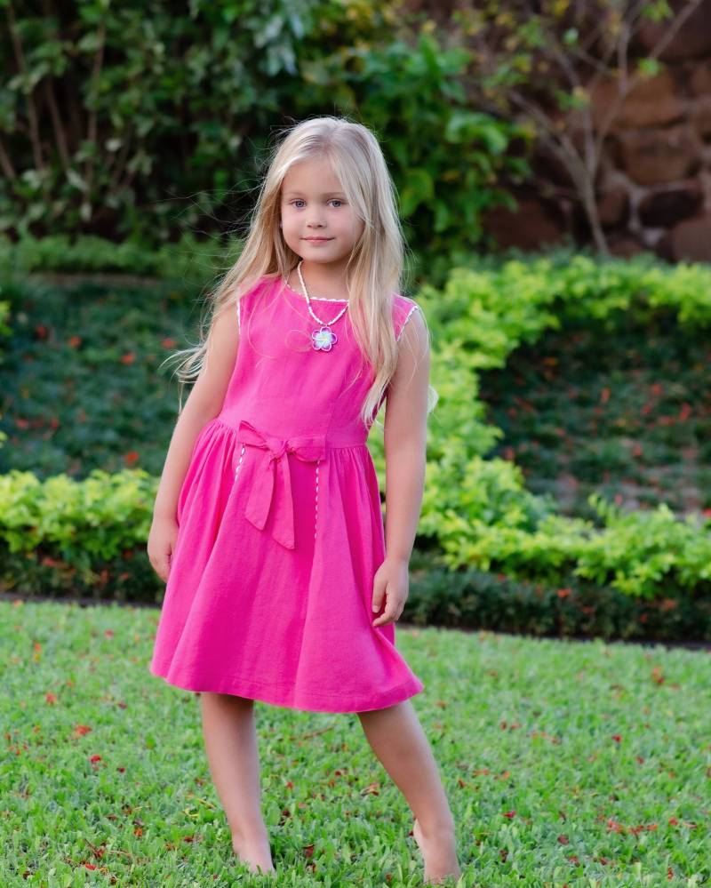 Kleid - Vintage Inspiriertes Mädchenkleid in Pink von ClassicGirlOfficial