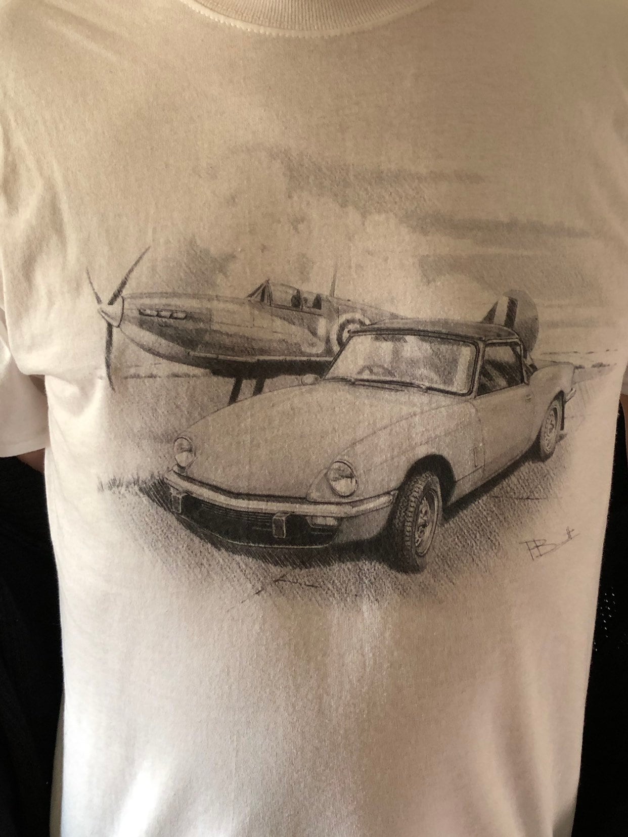 Gildan Heavy Cotton Triumph Spitfire T Shirt Gildan Heavy Cotton Triumph Spitfire T Shirt von ClassicMemoriesArt