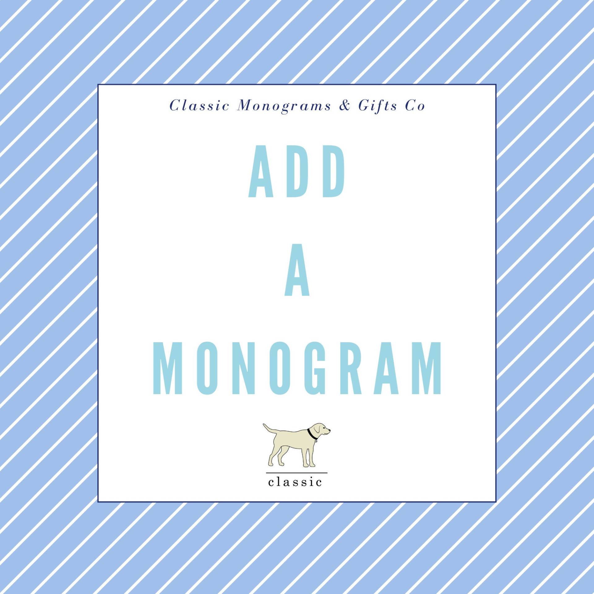 Füge Ein Monogramm | Einen Namen Hinzu Add-On To Order von ClassicMonogramGifts