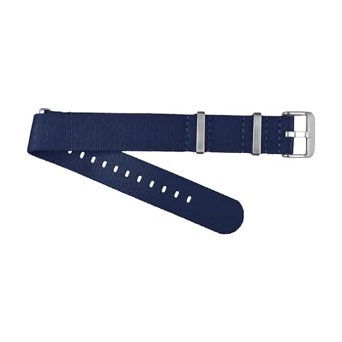 ClassicWatchStraps Premium Nylon Uhrenarmband aus Sicherheitsgurt-Material | Blau - 20 mm - Schließe: Silber Gebürstet | Nylon | Ersatz-Armband ClassicWatchStraps Premium Nylon Uhrenarmband aus Sicherheitsgurt-Material | Blau - 20 mm - Schließe: Silber Gebürstet | Nylon | Ersatz-Armband von ClassicWatchStraps
