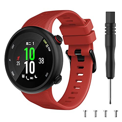 Classicase kompatibel mit Garmin Forerunner 45 / Forerunner 45S / Swim 2 Soft Silikon Classic Ersatz Uhrenarmbänder (Pattern 11) von Classicase