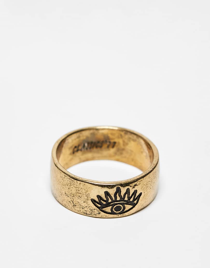 Classics 77 - All Seeing Eye - Bandring in Goldoptik mit Augenmotiv-Goldfarben Classics 77 - All Seeing Eye - Bandring in Goldoptik mit Augenmotiv-Goldfarben von Classics 77