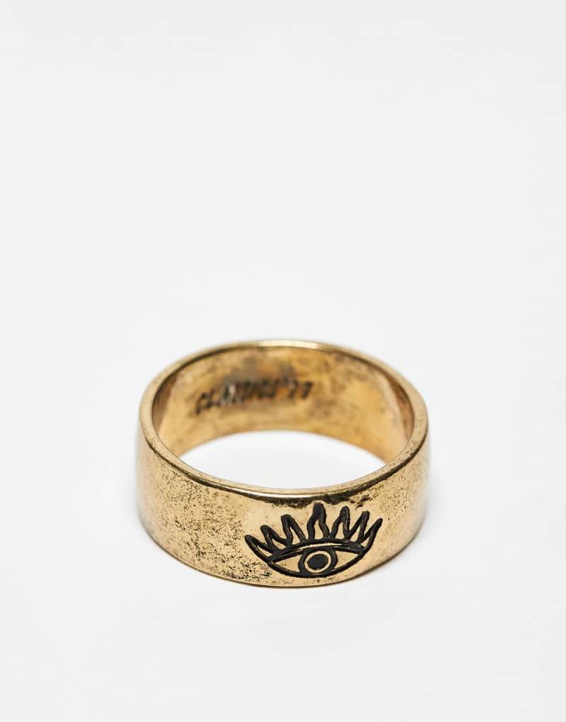 Classics 77 - All Seeing Eye - Bandring in Goldoptik mit Augenmotiv-Goldfarben von Classics 77