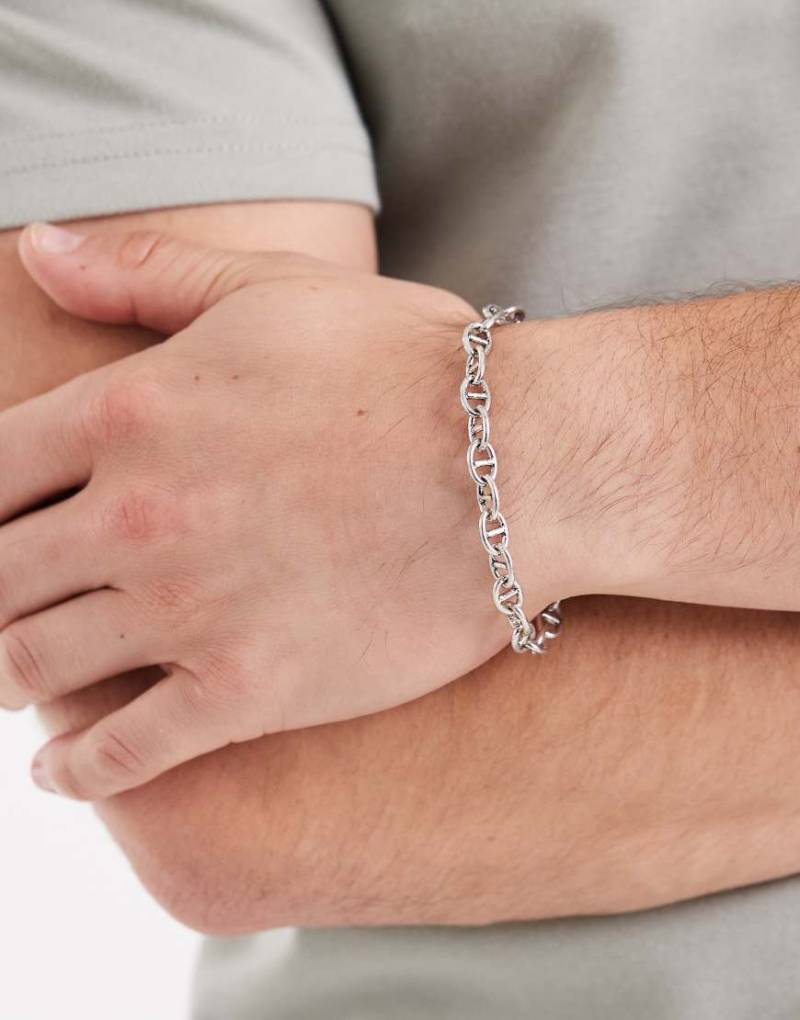 Classics 77 - Detailreiches Kettengliederarmband in Silber-Optik von Classics 77