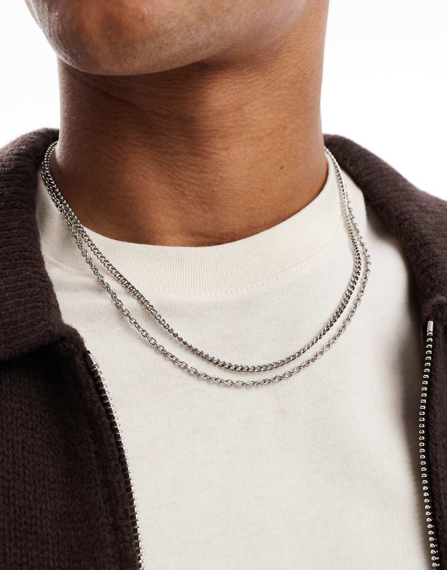 Classics 77 - Doppelreihige Halskette in Silberoptik von Classics 77