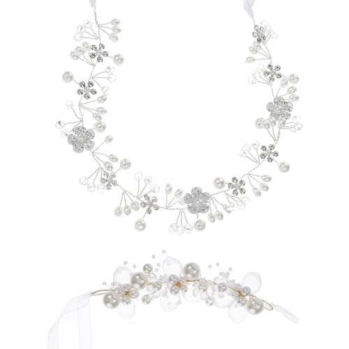 Classicseali 2 Stück Haarkranz Kommunion,Haarschmuck Kommunion Mädchen,Perlen Kopfschmuck Braut,Kommunions Haarschmuck für Mädchen Brautjungfer Blumenmädche,Haarreifen Blumenmädchen Classicseali 2 Stück Haarkranz Kommunion,Haarschmuck Kommunion Mädchen,Perlen Kopfschmuck Braut,Kommunions Haarschmuck für Mädchen Brautjungfer Blumenmädche,Haarreifen Blumenmädchen von Classicseali
