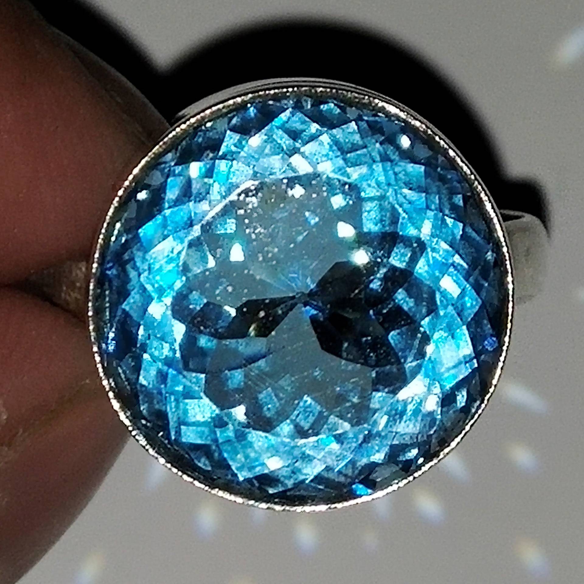 Blauer Topas-Ring/Natürlicher Blauer Topas-Ring/Echter Topas/925Er Sterlingsilber-Ring/Zierlicher Versprechens-Jubiläumsring Für von ClassicsgemsJewelry