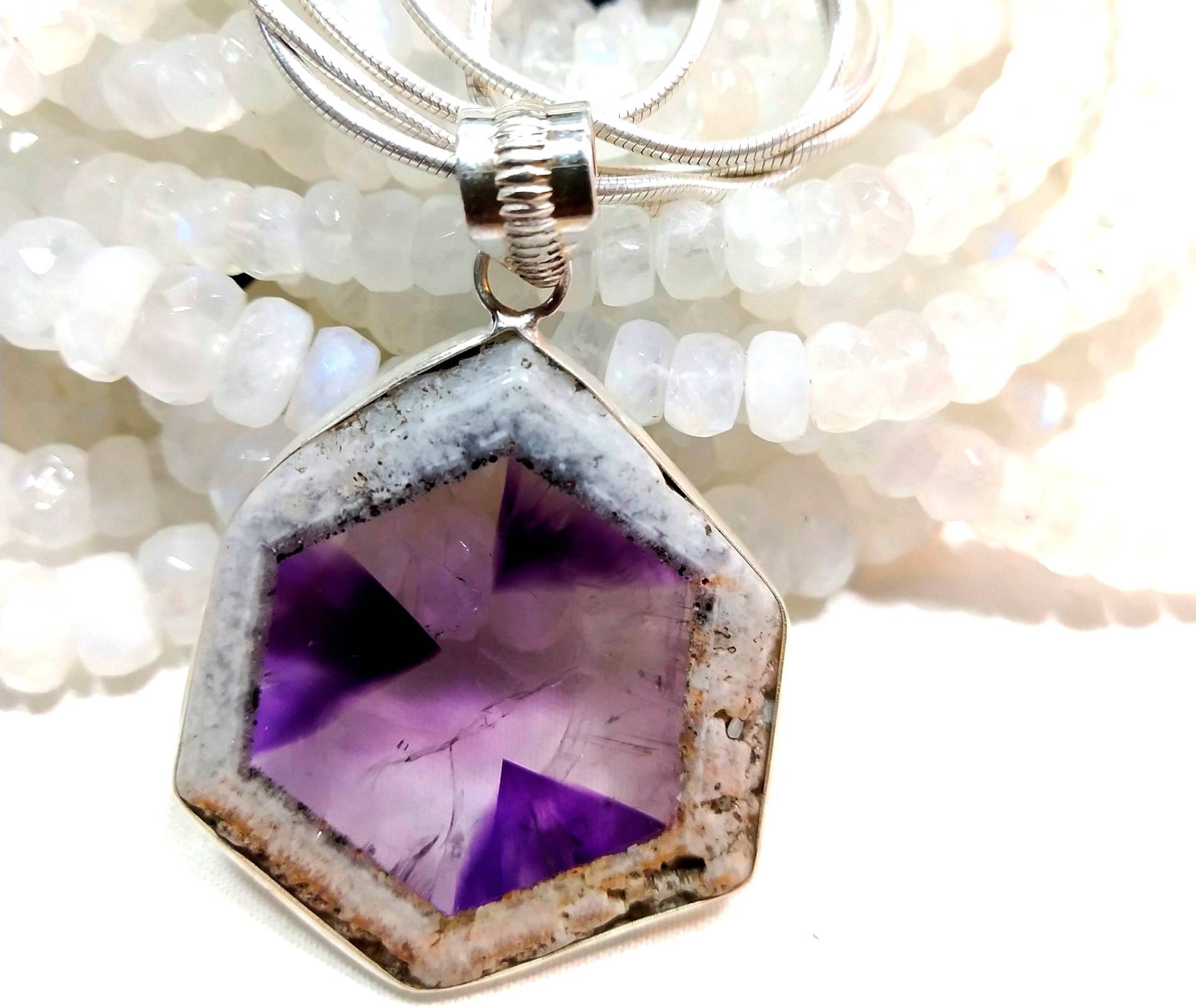 stern Amethyst/Anhänger/ Halskette/ Anhänger Schutz-Anhänger/ Heilender C 186 von ClassicsgemsJewelry