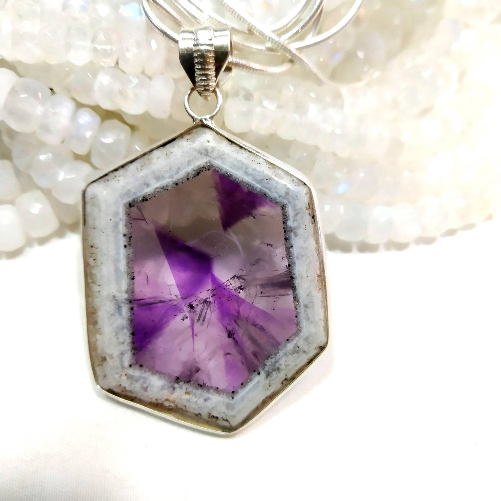 Stern-Amethyst/Stern-Amethyst-Anhänger Stern-Amethyst-Halskette Amethyst-Anhänger Schutzanhänger Heilstern-Amethyst-Anhänger C111 von ClassicsgemsJewelry