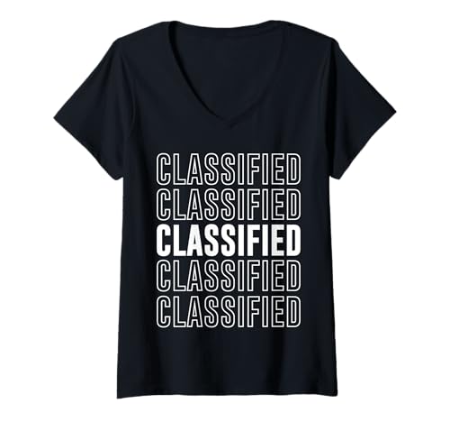 Damen Klassifiziert T-Shirt mit V-Ausschnitt Damen Klassifiziert T-Shirt mit V-Ausschnitt von Classified Apparel