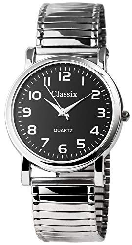 Classix Herren – Uhr Armbanduhr Zugarmband Metall Analog Quarz 2700008-001 von Classix