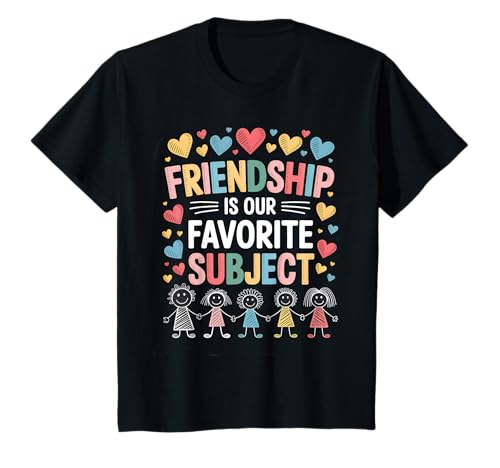 Kinder Friendship is Our Favorite Subject Colorful Kids Boys Girls T-Shirt Kinder Friendship is Our Favorite Subject Colorful Kids Boys Girls T-Shirt von Classroom Chalkboard Style Friendship Gifts