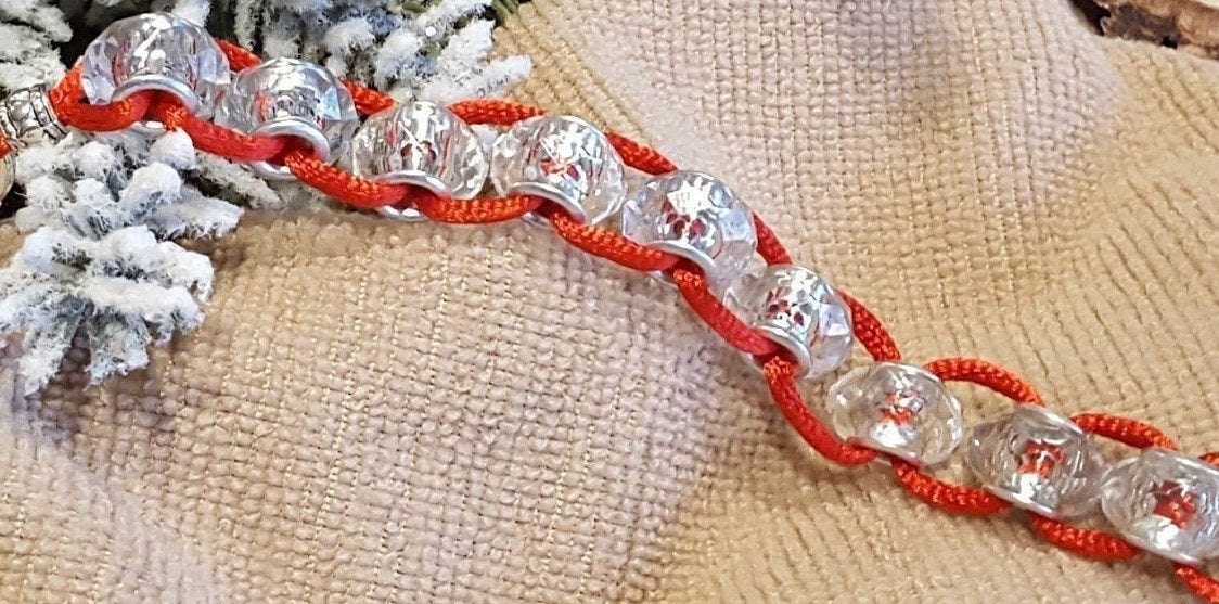 Clear Bead Golf Score Counter Mit Roter Seidenkordel - Kostenloser Versand Clear Bead Golf Score Counter Mit Roter Seidenkordel - Kostenloser Versand von ClassyBeadCreations