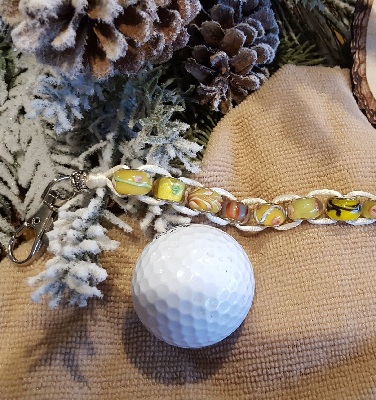 Gelber Perlen Golf Score Zähler - Kostenloser Versand Gelber Perlen Golf Score Zähler - Kostenloser Versand von ClassyBeadCreations