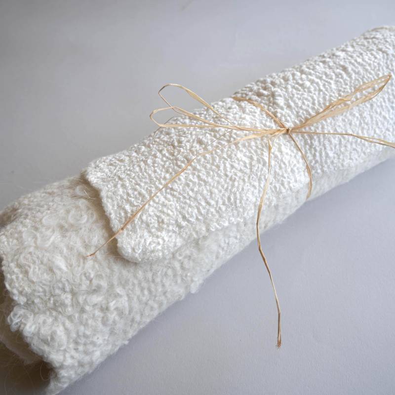 Handgemachte Filz Stoffreste - Weiße Wollfilzrest Neutrale Luxus-Textilpackung Für Quilt, Sichtbare Ausbessern, Bastel-Kunst-Projekte, Nähen von ClassyFelt