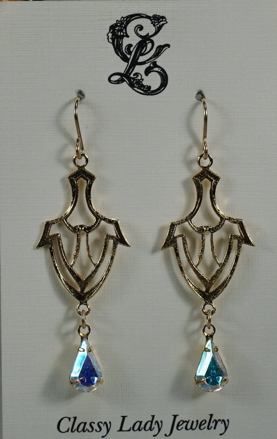 Art Deco Swarovski Kristall Teardrop Ohrringe Einzigartige Aurora Borealis Kristallohrringe Unter 20 Art Deco Swarovski Kristall Teardrop Ohrringe Einzigartige Aurora Borealis Kristallohrringe Unter 20 von ClassyLadyElaine