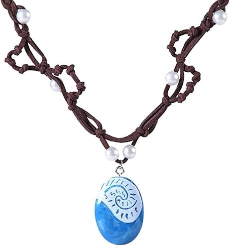 Clataly Ozean Halskette Hand Gewebte Anhänger Halskette Imitation Perle Choker Halskette Teile Zubehör für Frauen von Clataly