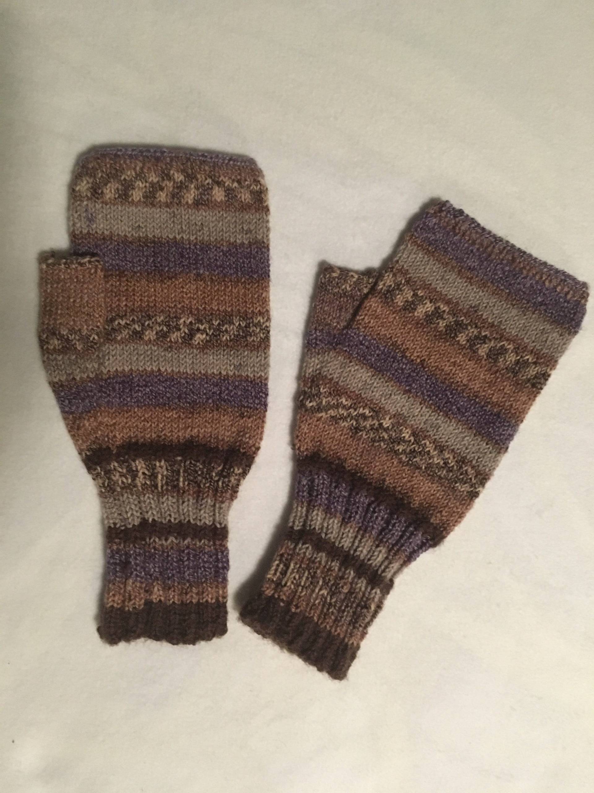 Handgestrickte Handschuhe Ohne Fingerkuppe von ClaudiaCreArtiva