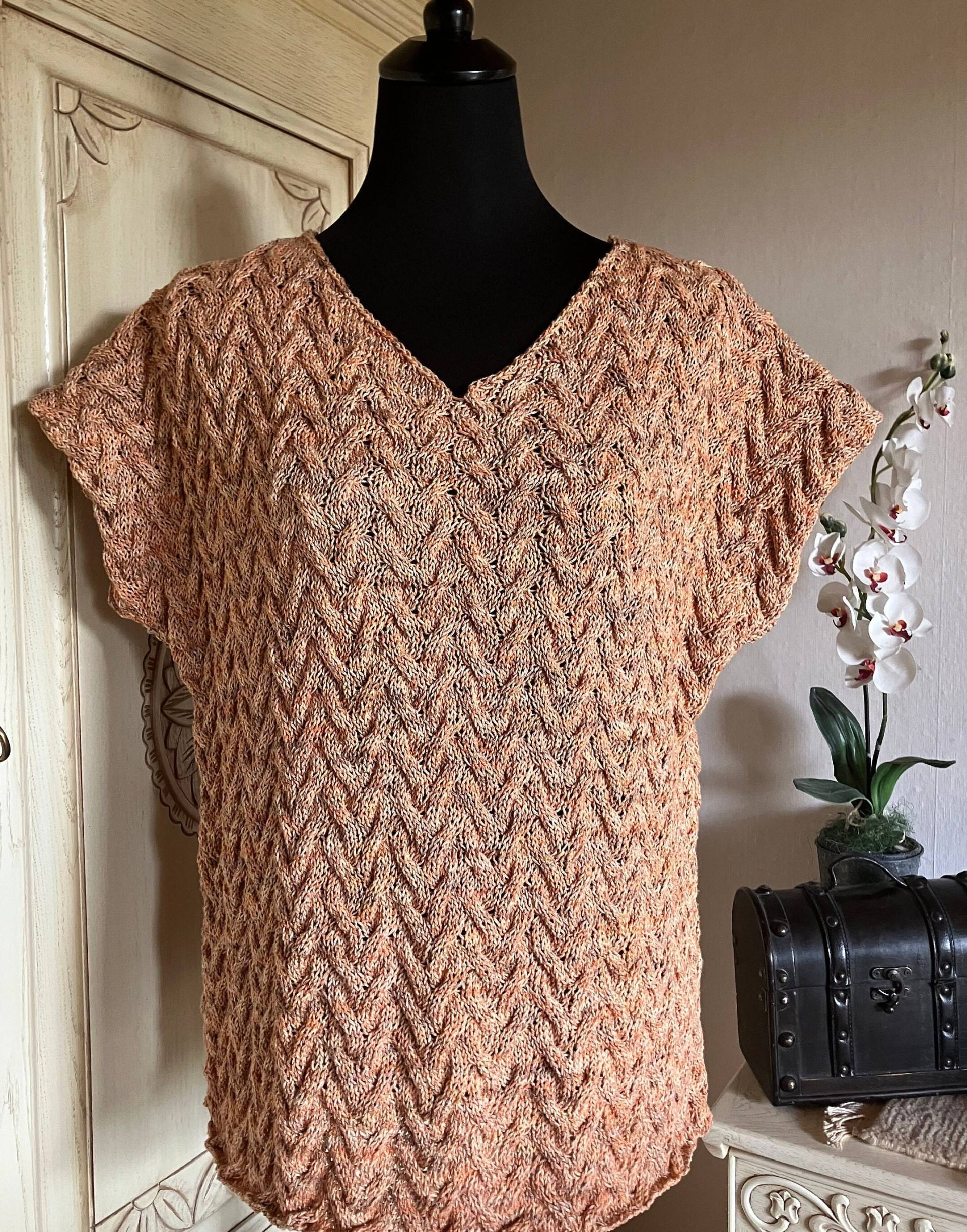 Sommerpulli Aus Leichtem Baumwoll-Seiden-Gemisch von ClaudiaCreArtiva