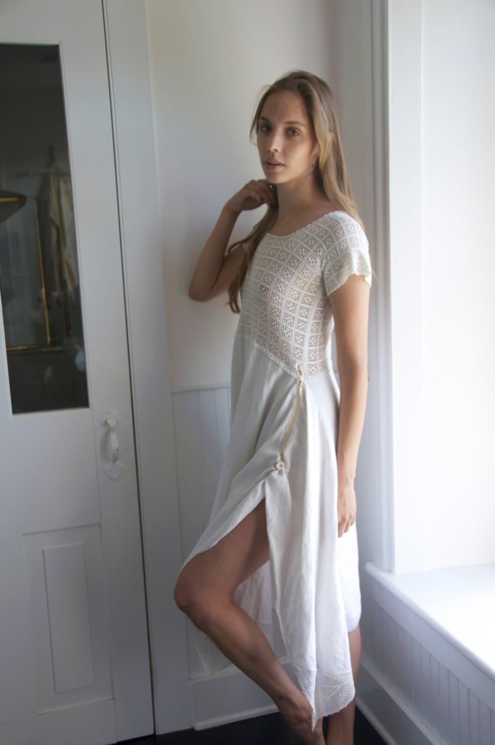 Spitzenkleid Mit Gehäkelten Mieder Und Wäsche Drapieren Spitzenkleid Mit Gehäkelten Mieder Und Wäsche Drapieren von ClaudiaReeves