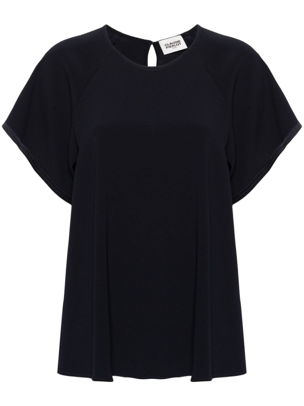 Claudie Pierlot Bluse mit rundem Ausschnitt - Blau von Claudie Pierlot