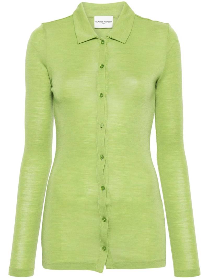 Claudie Pierlot Cardigan mit langen Ärmeln - Grün von Claudie Pierlot