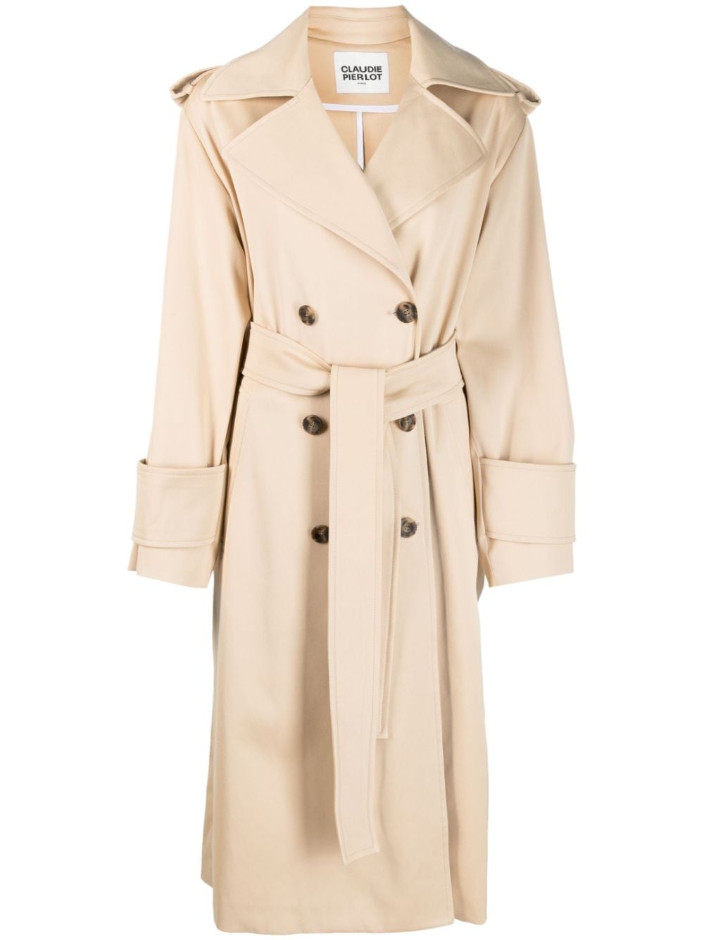 Claudie Pierlot Doppelreihiger Trenchcoat - Nude von Claudie Pierlot