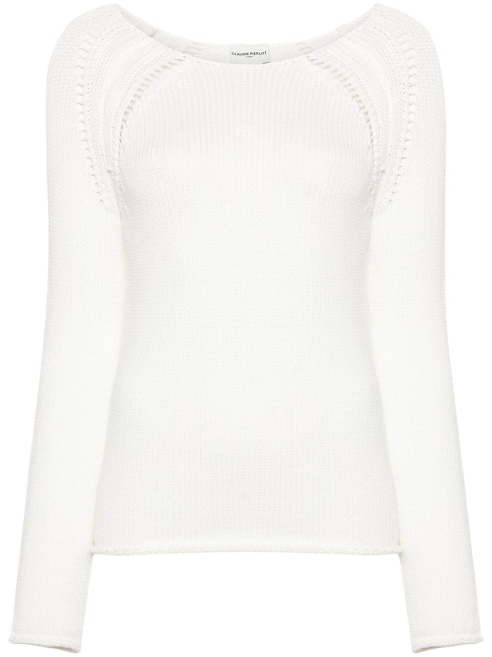 Claudie Pierlot Grob gestrickter Pullover - Weiß von Claudie Pierlot