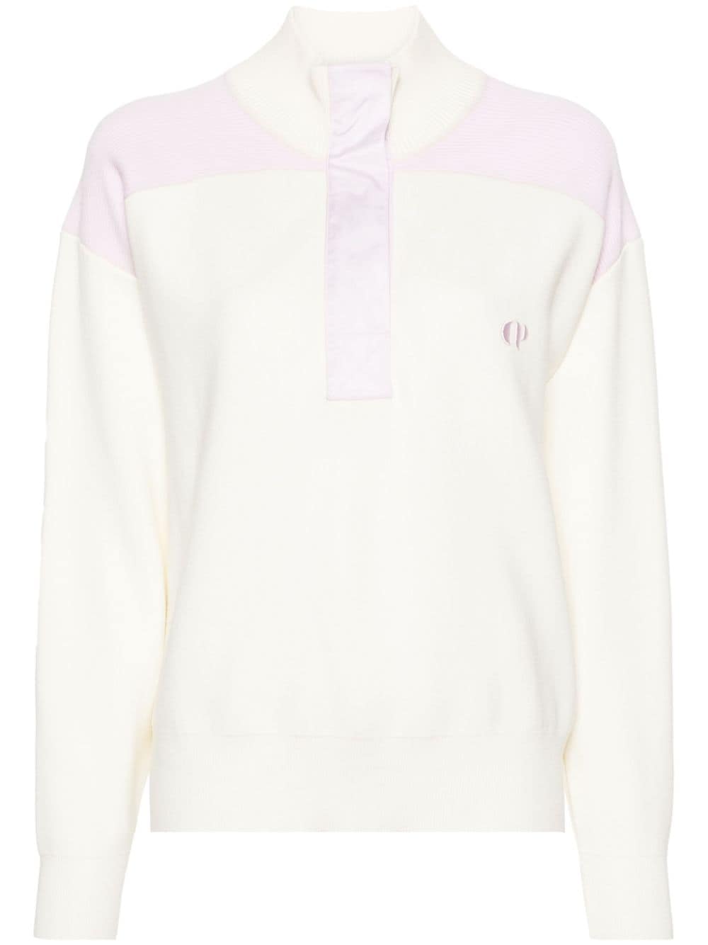 Claudie Pierlot Pullover mit Logo-Stickerei - Nude von Claudie Pierlot